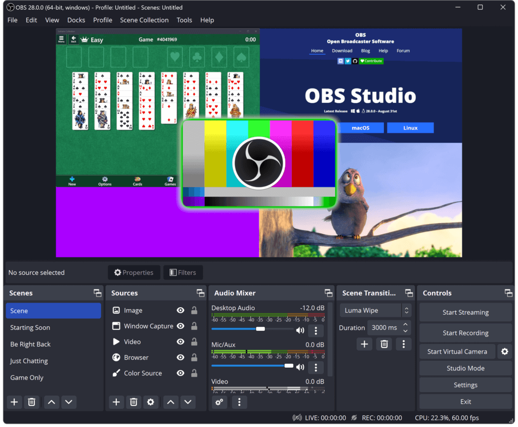 OBS Studio — 全能屏幕录制和直播的免费开源软件！OSB详细使用教程，人人必备。